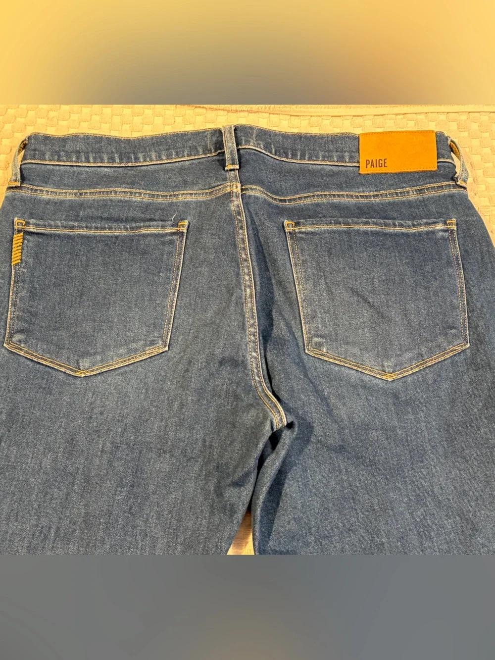Paige Mens Normandie Blue Denim Jeans, Size 33/30 EUC